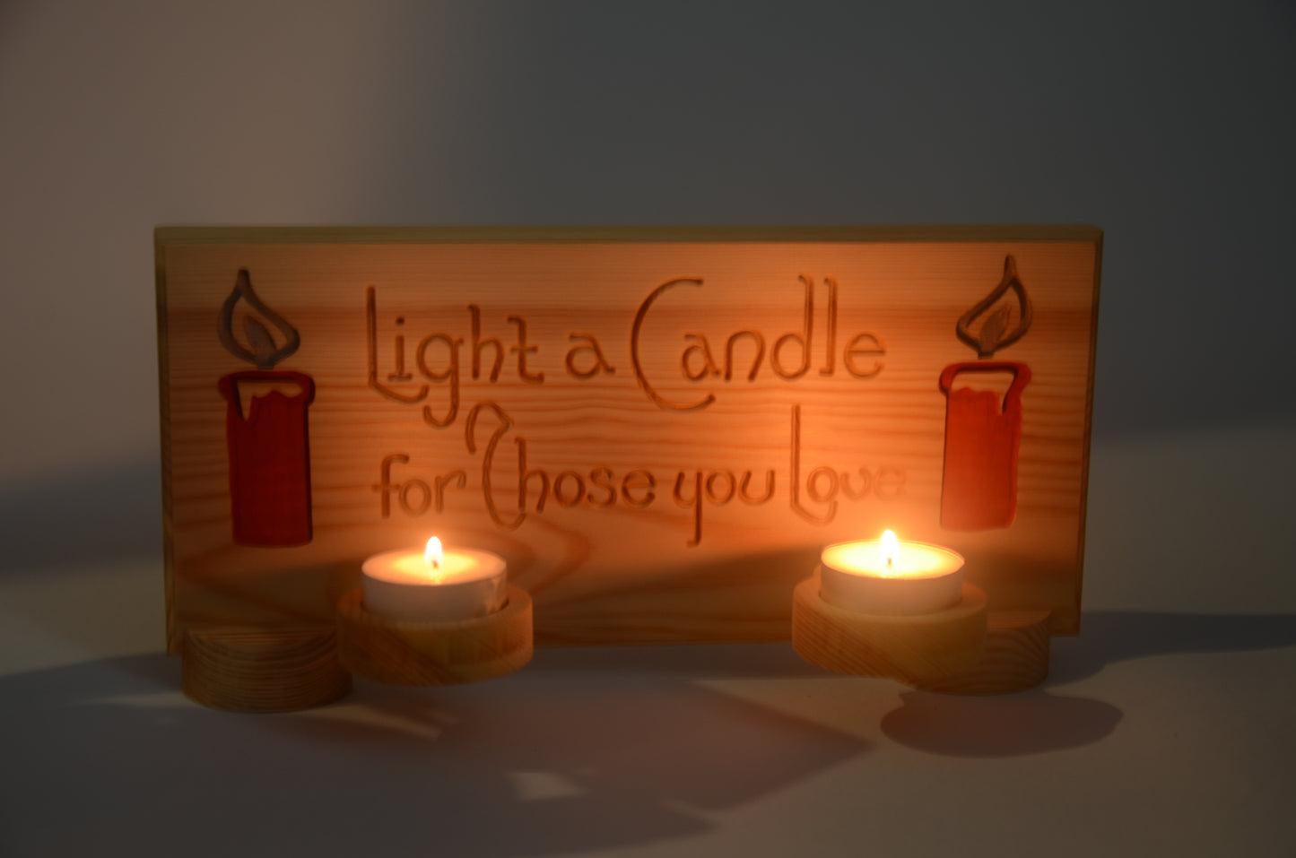 Candle Design Wooden Tea Light