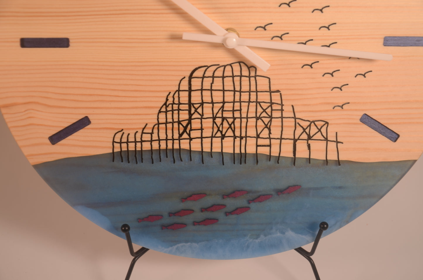 Wooden Clock Brighton West Pier