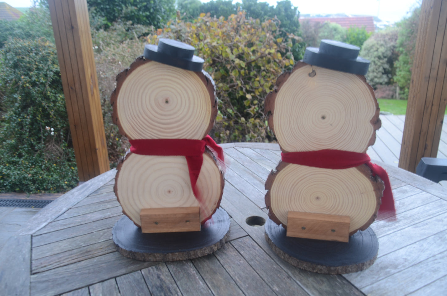 Wooden Snowmen
