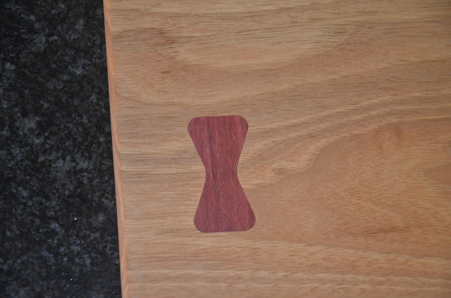 Walnut Chopping Board with Purple Heart Bow Ties