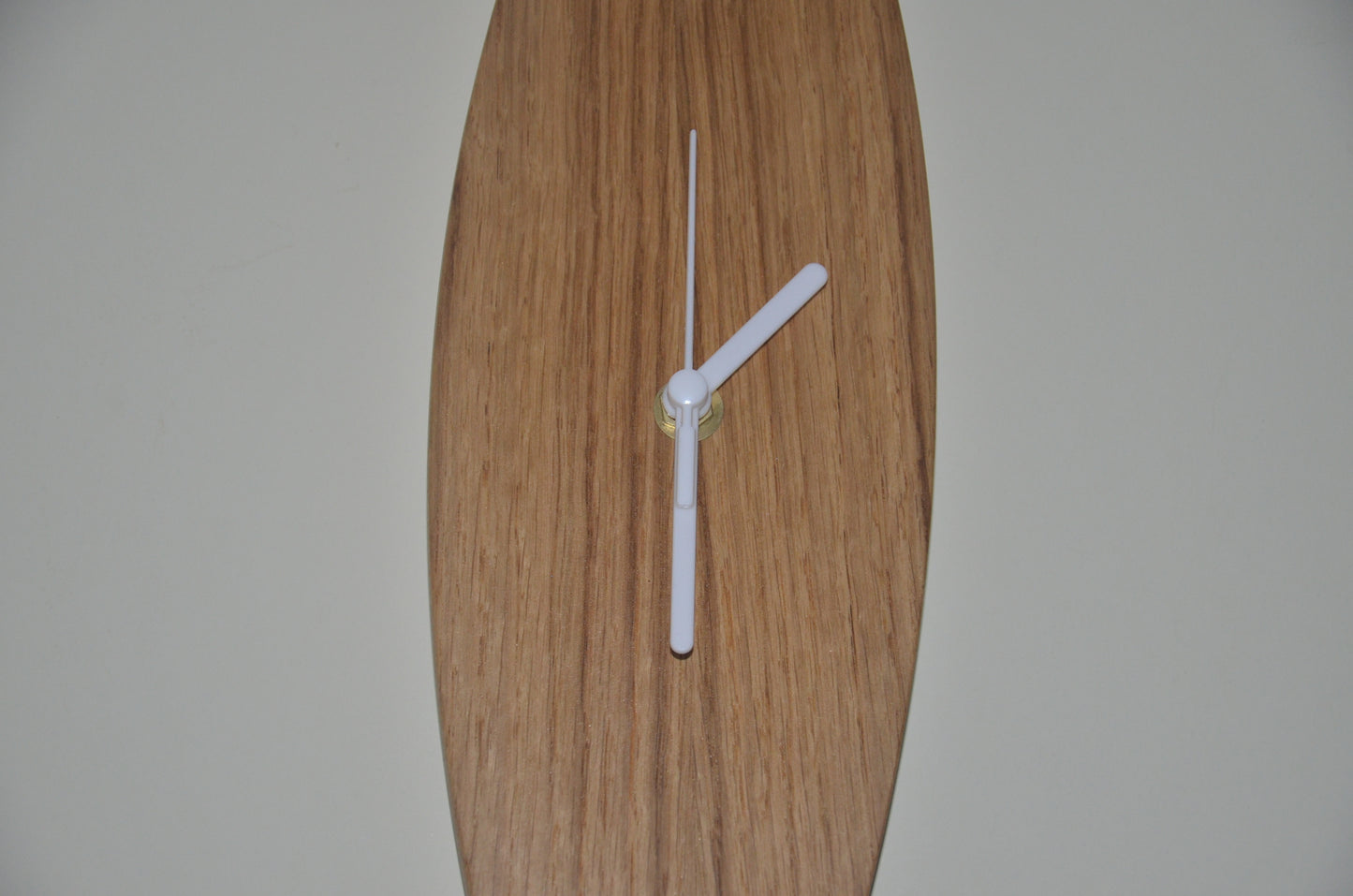 Oval Shaped Oak wall Clock