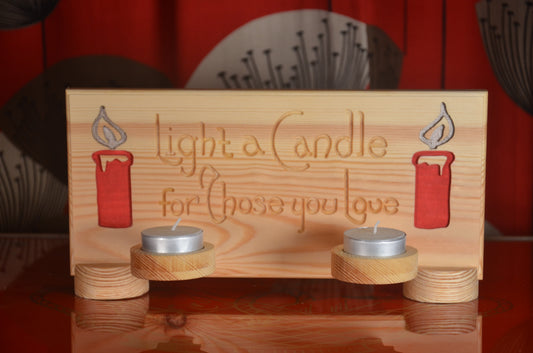 Candle Design Wooden Tea Light