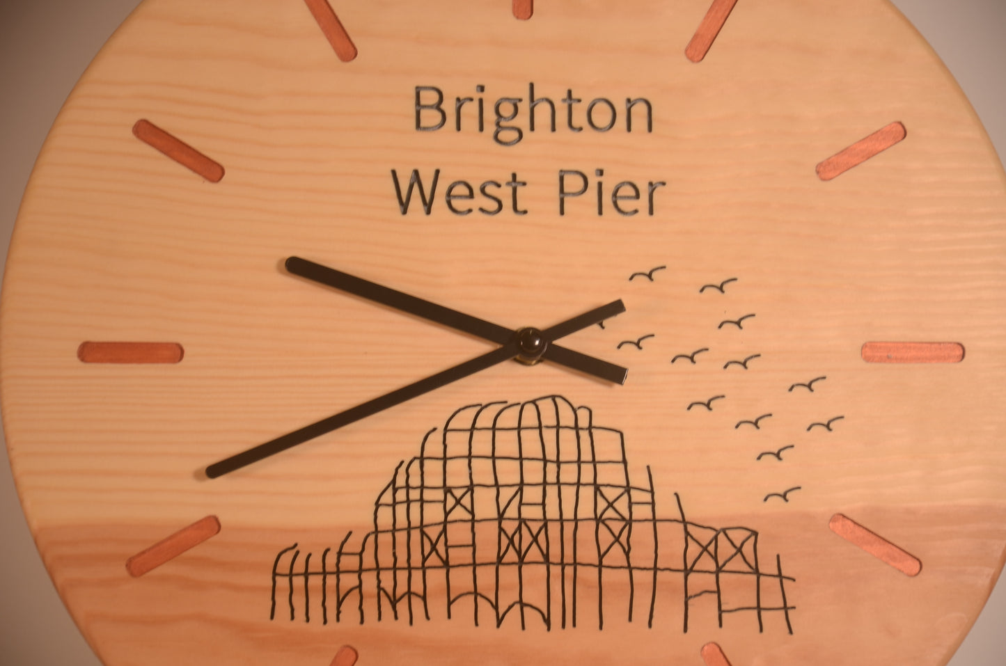 Wooden Clock Brighton West Pier