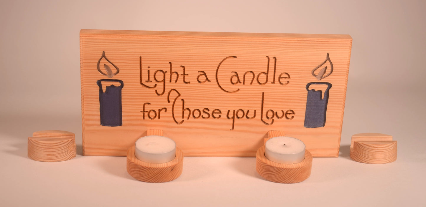 Candle Design Wooden Tea Light