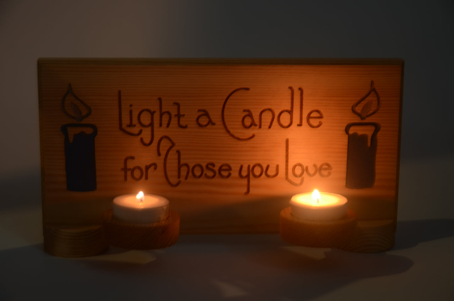 Candle Design Wooden Tea Light