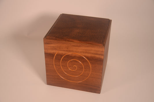 Wooden Box Engraved with Resin