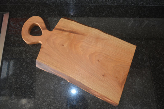 Large Walnut Chopping Board with Handle
