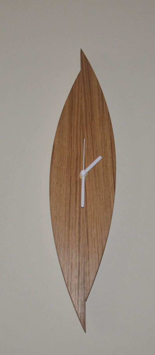 Oval Shaped Oak wall Clock